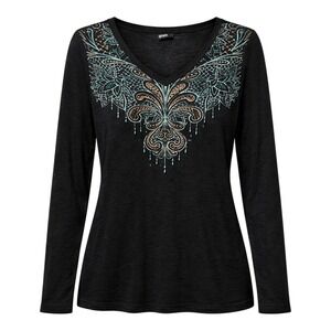 Y2K Cruel Girl Rocker Grunge Long Sleeve Top Womens Size XXL Whimsigoth Festival